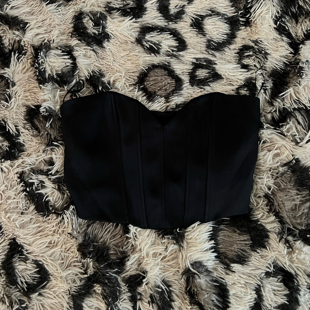Zara satin corset top